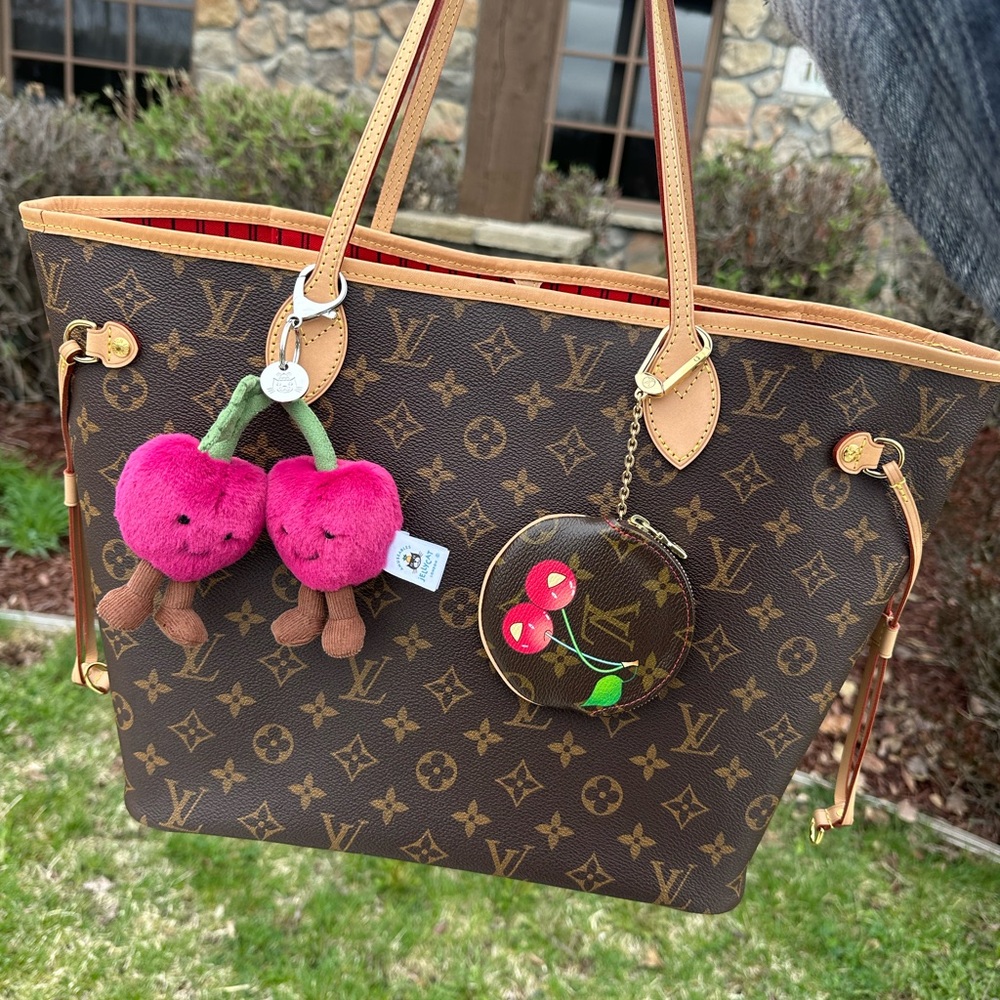 Louis Vuitton Neverfull MM monogram WITH POUCH and organizer insert AUTHENTIC - Picture 13 of 13